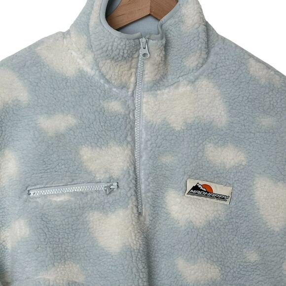 NWT Madhappy Cloud Sherpa Thick Quarter Zip (S) - Picture 3 of 15